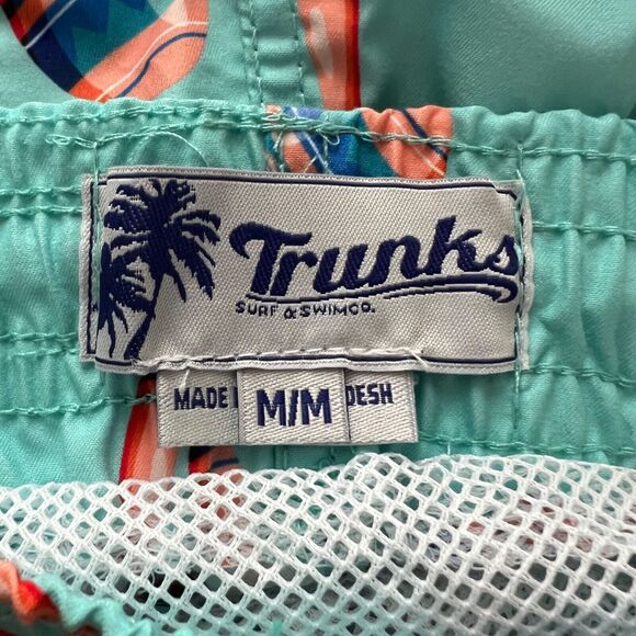 Trucks Swin Shorts Mens Medium Seafoam Green Maracas Swim Truncks Pool Beach - Picture 5 of 6